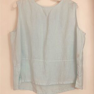 Bryn Walker Light Blue Boxy Sleeveless Tank Top